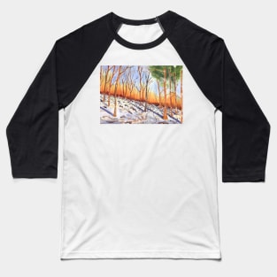 The Snowy Woodland Baseball T-Shirt